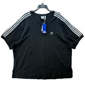 Adidas Womens 4X Plus Size Original Black Tee Shirt XXXXL